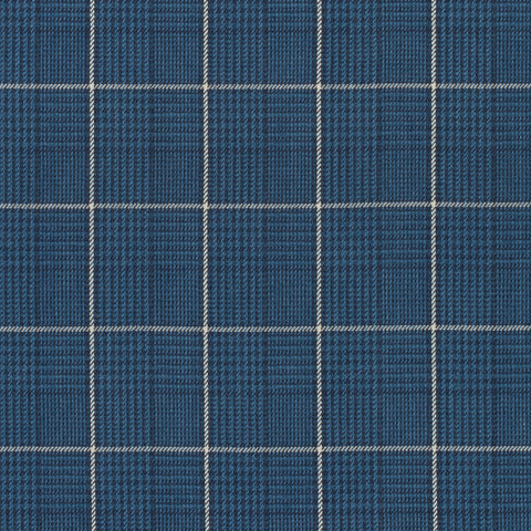 Grassmarket Check Navy Fabric - W710201 - Thibaut Fabric