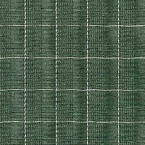 Grassmarket Check Forest Green Fabric - W710202 - Thibaut Fabric