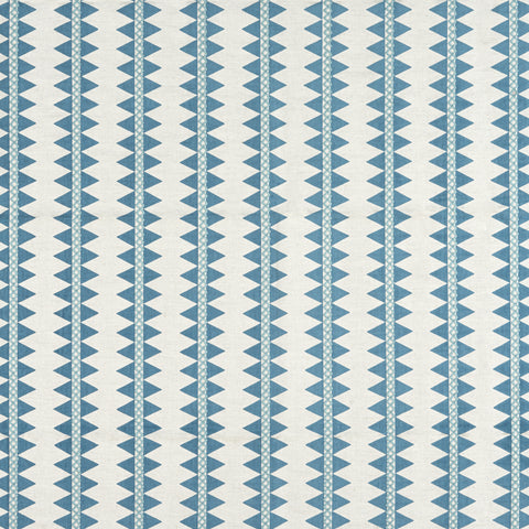 Reno Stripe Embroidery Teal Fabric - W713243 - Thibaut Fabric
