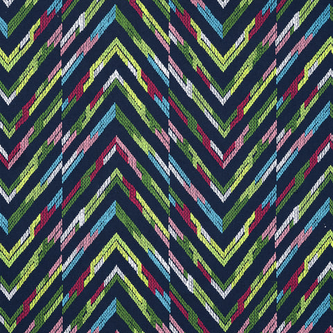 Hamilton Embroidery Navy Fabric - W714344 - Thibaut Fabric