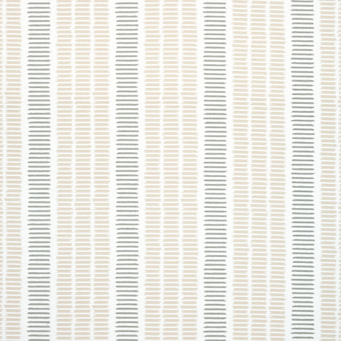 Topsail Stripe Flax and Nickel Fabric - W73519 - Thibaut Fabric