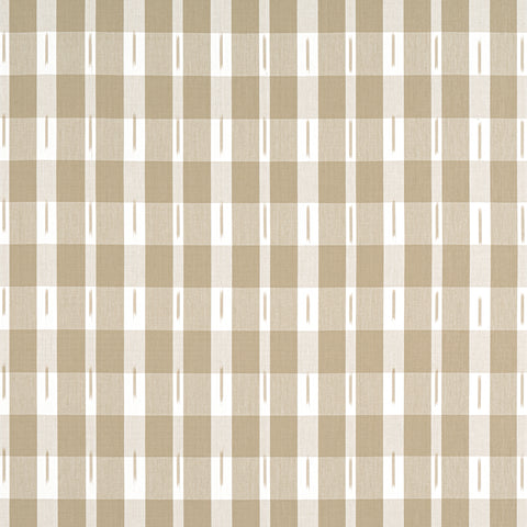 Ellastone Check Beige Fabric - W736441 - Thibaut Fabric