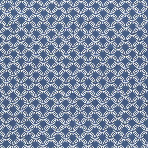 Maisie Royal Blue Fabric - W74640 - Thibaut Fabric