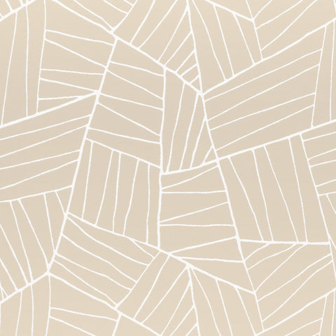 Jordan Sand Fabric - W74662 - Thibaut Fabric