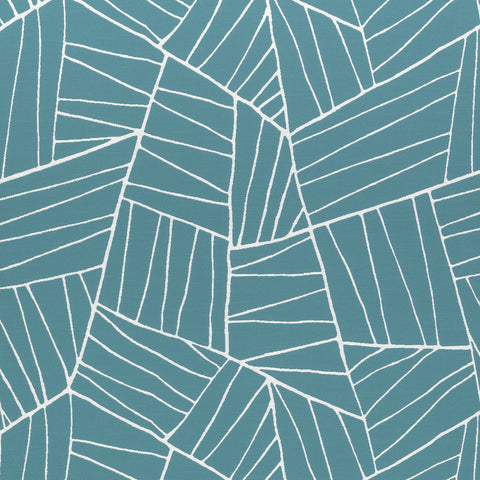 Jordan Teal Fabric - W74663 - Thibaut Fabric