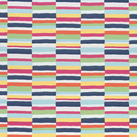 Carnivale Navy and Magenta Fabric - W74687 - Thibaut Fabric