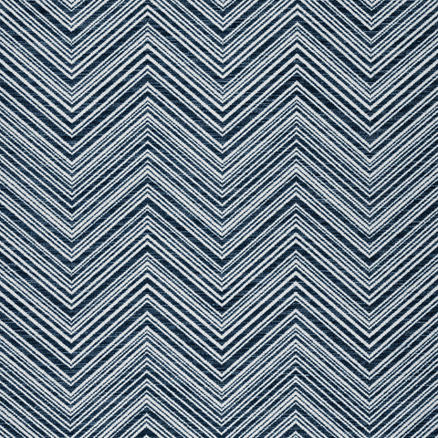 Monti Chevron Navy Fabric - W77135 - Thibaut Fabric