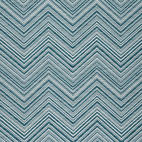 Monti Chevron Indigo Fabric - W77136 - Thibaut Fabric