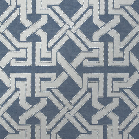 Benedetto Navy Fabric - W772581 - Thibaut Fabric