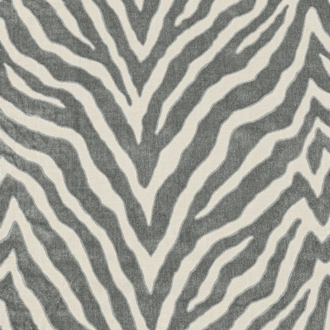 Etosha Velvet Graphite Fabric - W80404 - Thibaut Fabric