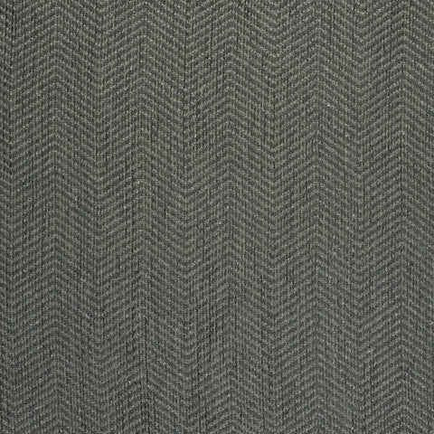 Dalton Herringbone Dark Grey Fabric - W80625 - Thibaut Fabric