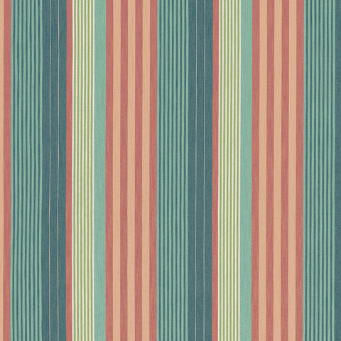 Esprit Stripe Pine and Mimosa Fabric - W81702 - Thibaut Fabric