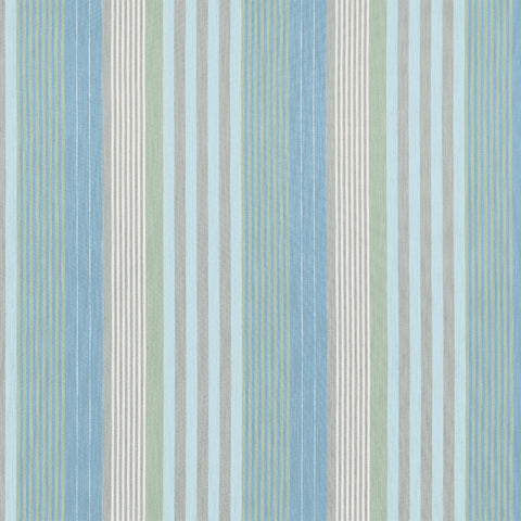 Esprit Stripe Sky and Sand Fabric - W81705 - Thibaut Fabric