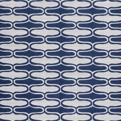 Saraband Navy Fabric - W8527 - Thibaut Fabric