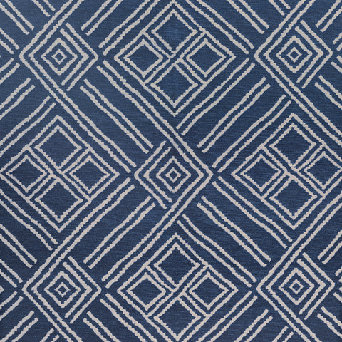 Terraza Navy Fabric - W8607 - Thibaut Fabric