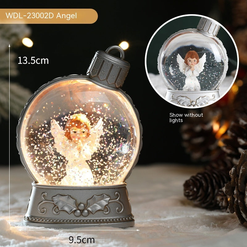 Christmas LED Flame Light Decorations – Home Holiday Scene Decor. glodeco