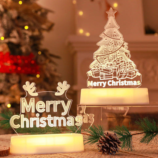 Christmas 3D LED Night Light Acrylic Lamp – Kids Gift Decor. glodeco