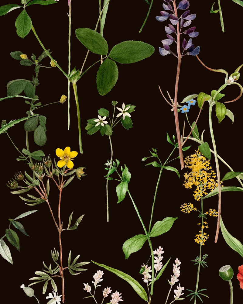 Mind The Gap - AQUAFLEUR Anthracite Wallpaper - WP20173