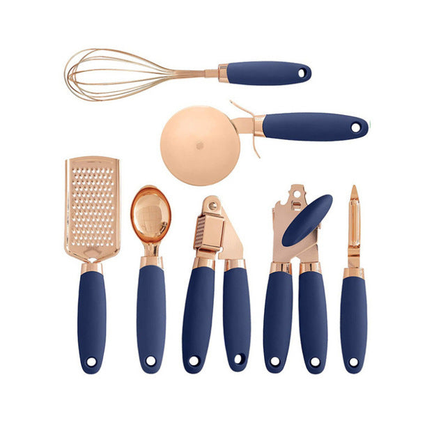 Kitchen Household Peeler Gadget Copper Plating Set glodeco