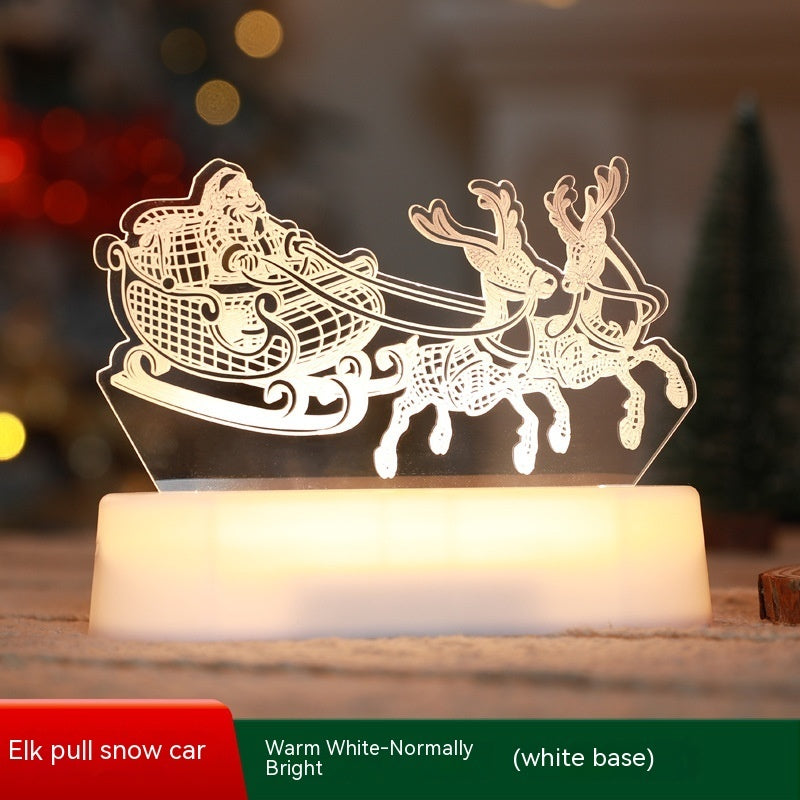 Christmas 3D LED Night Light Acrylic Lamp – Kids Gift Decor. glodeco