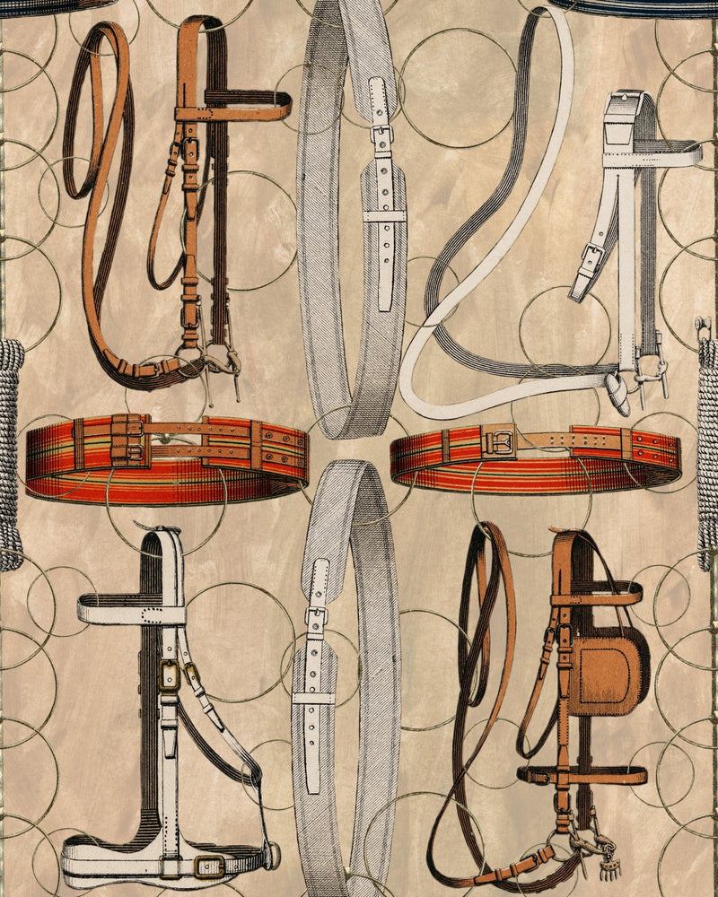 Mind The Gap - EQUESTRIAN EQUIPMENT Light Wallpaper - WP20633