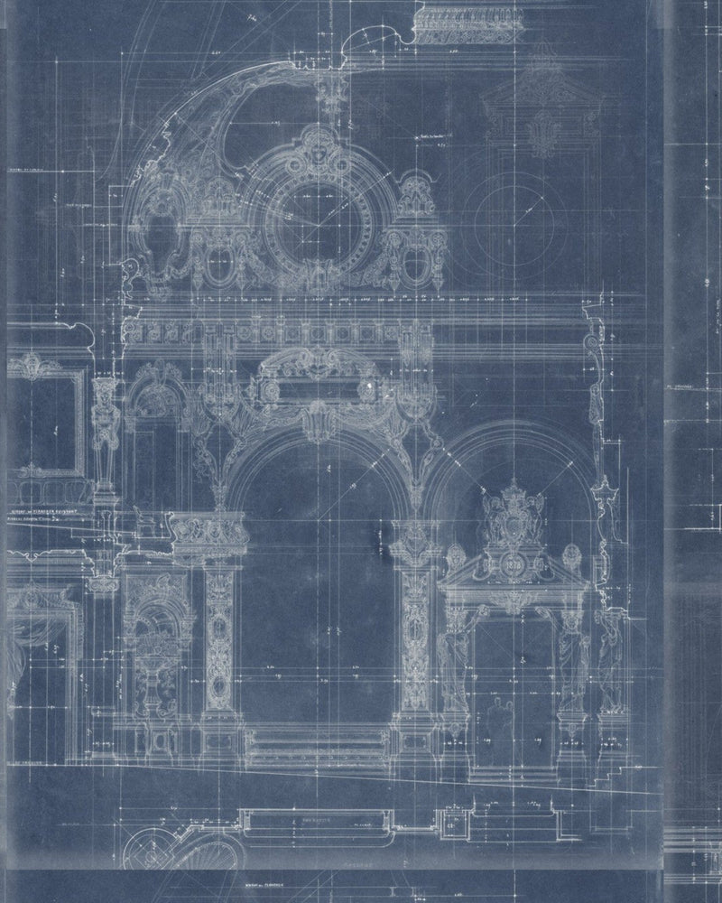 Mind The Gap - GARNIER Blue Wallpaper - WP20216