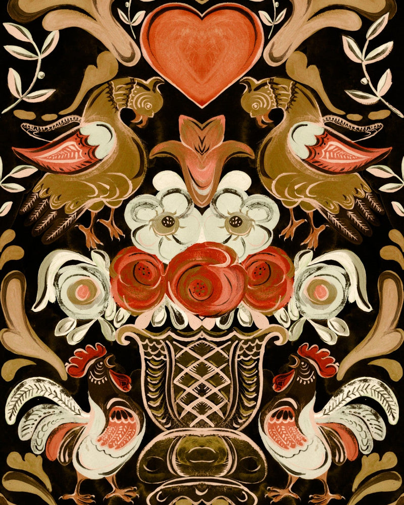 Mind The Gap - GOLDENE HENNE Anthracite Wallpaper - WP20687