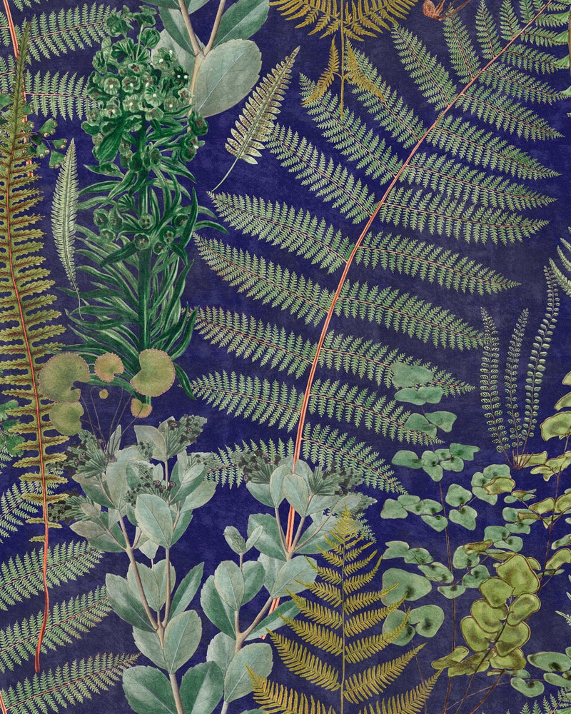 Mind The Gap - GREEN SANCTUARY Anthracite Wallpaper - WP20318