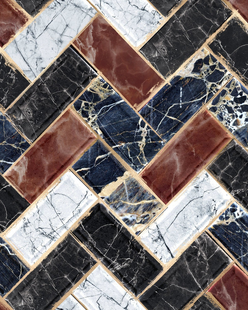 Mind The Gap - HERRINGBONE Wallpaper - WP20349