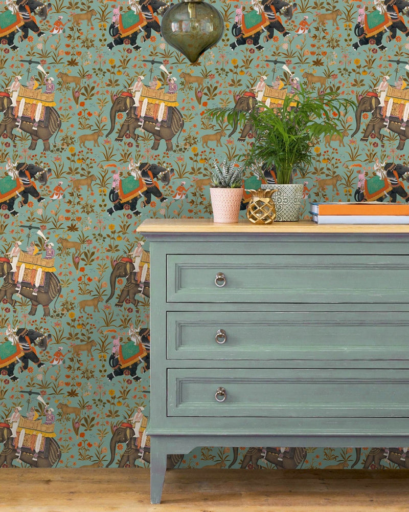 Mind The Gap - HINDUSTAN Aquamarine Wallpaper - WP20257