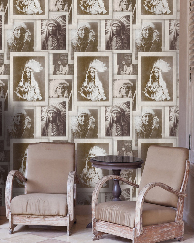 Mind The Gap - INDIAN CHIEFS Sepia Premium Wallpaper - WP20071