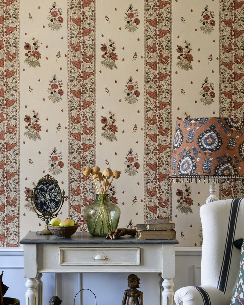 Mind The Gap - KOROND FLORAL Beechnut Wallpaper - WP30021