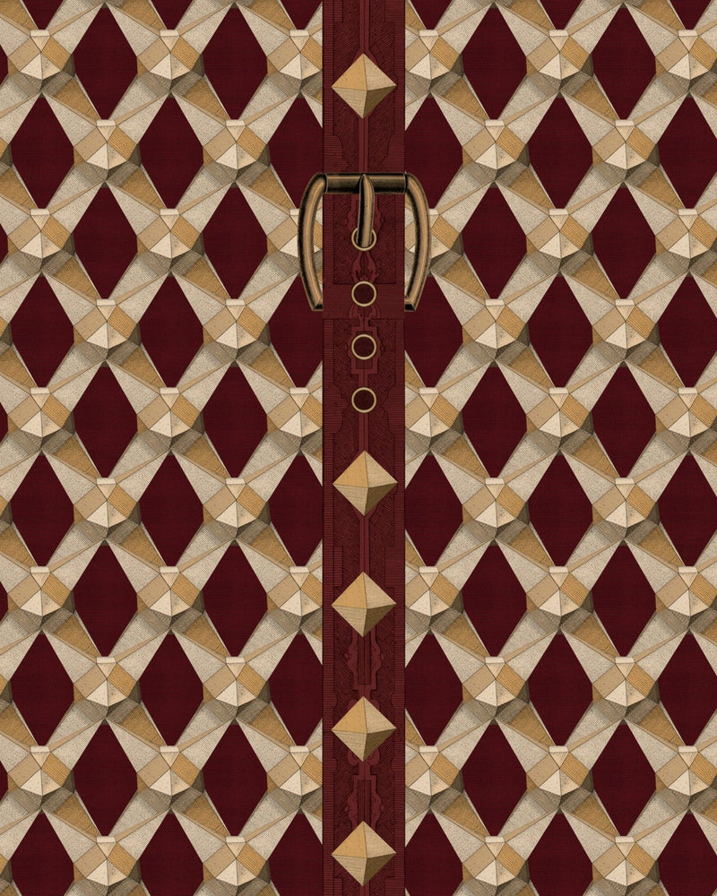 Mind The Gap - LUXURY DETAIL Bordeaux Wallpaper - WP30173