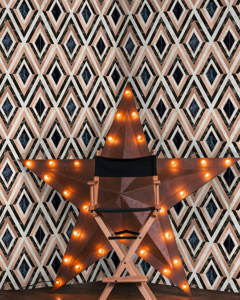 Mind The Gap - DIAMONDS in Copper Metallic edition Wallpaper - WP20291