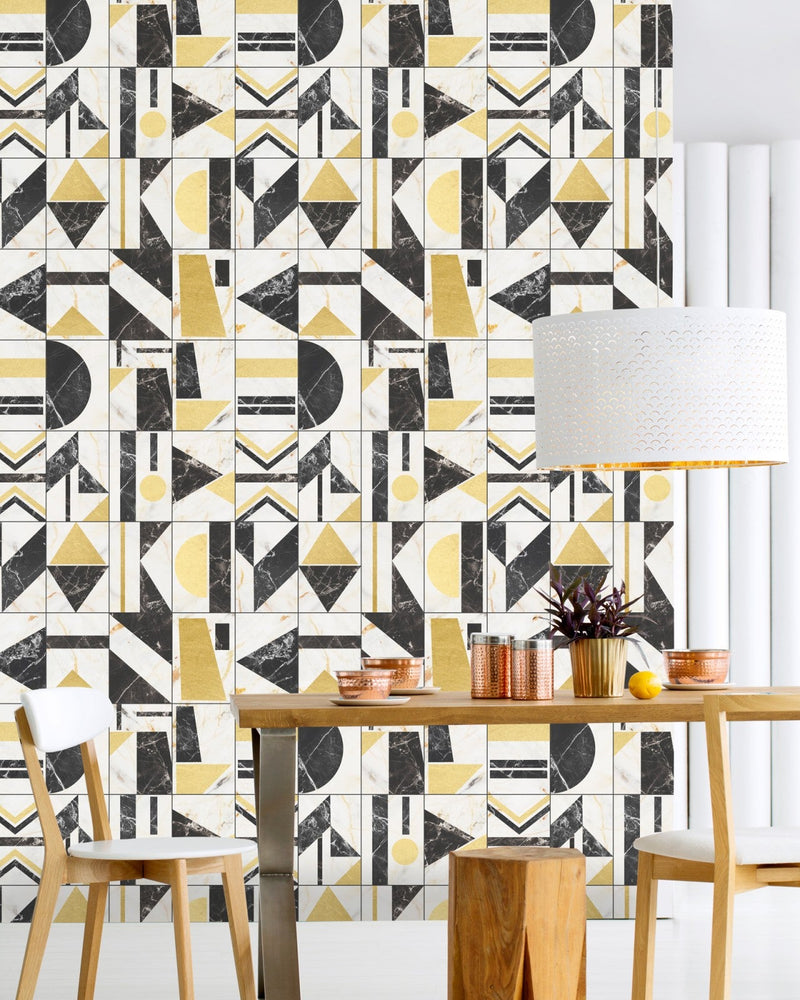 Mind The Gap - SOHO Brass Wallpaper - WP20352