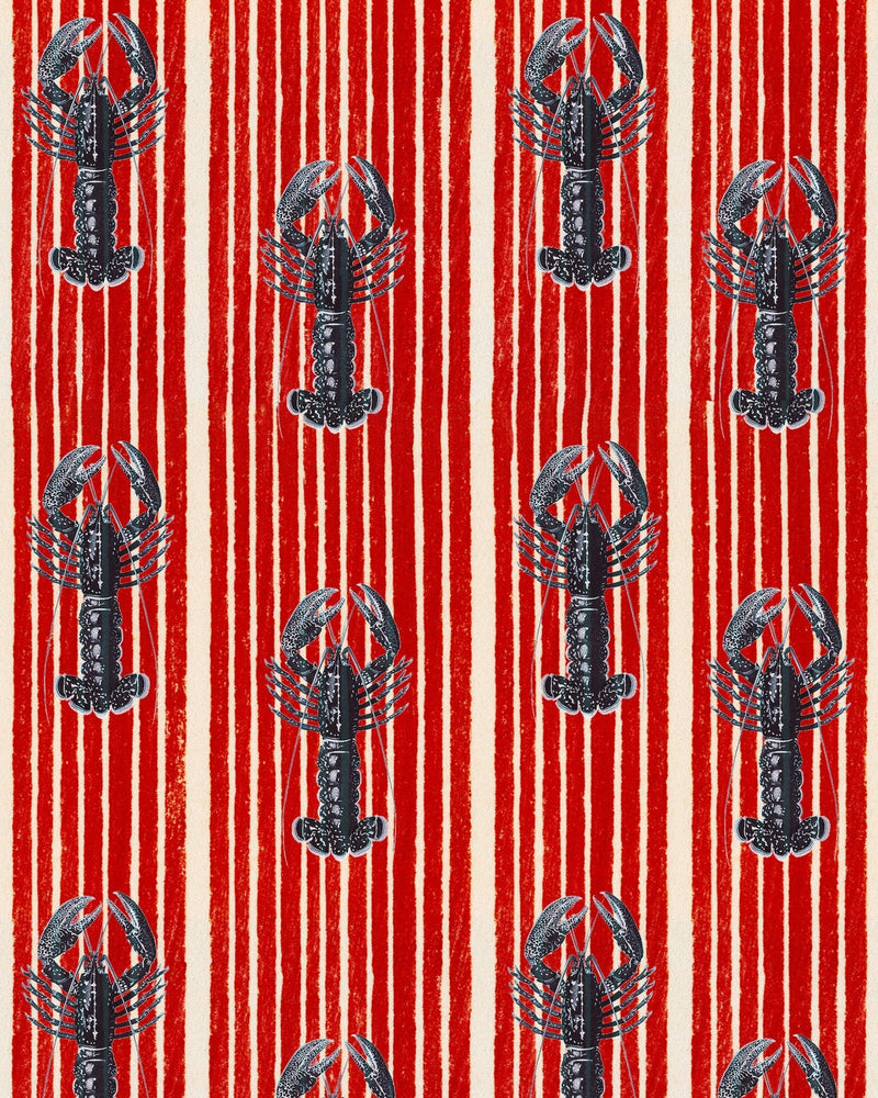 Mind The Gap - MEDITERRANEAN LOBSTERS Red Wallpaper - WP30064