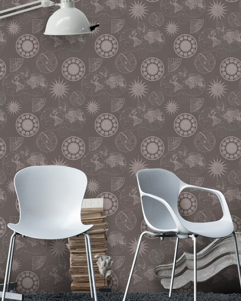 Mind The Gap - NAVIGATION Brown Premium Wallpaper - WP20039