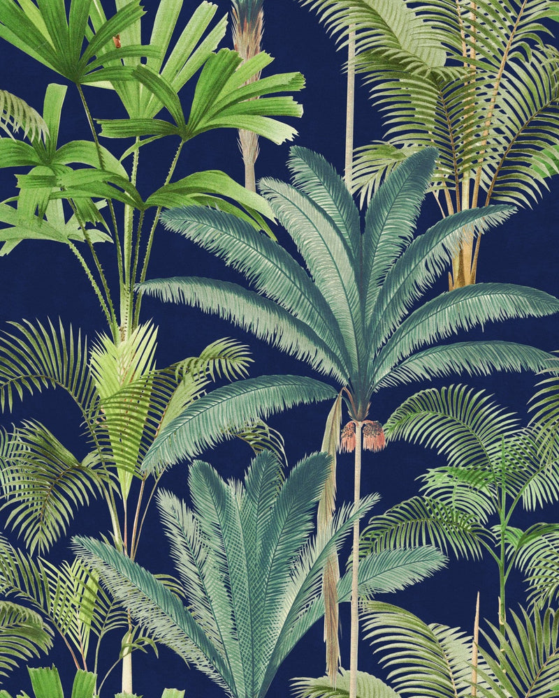 Mind The Gap - PALMERAS Anthracite Wallpaper - WP20362