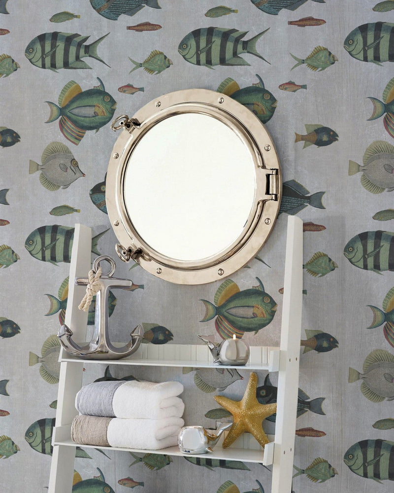 Mind The Gap - POISSONS Grey Wallpaper - WP20182