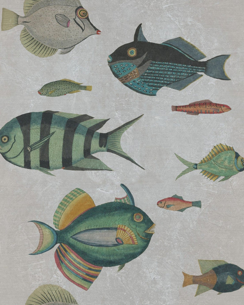 Mind The Gap - POISSONS Grey Wallpaper - WP20182