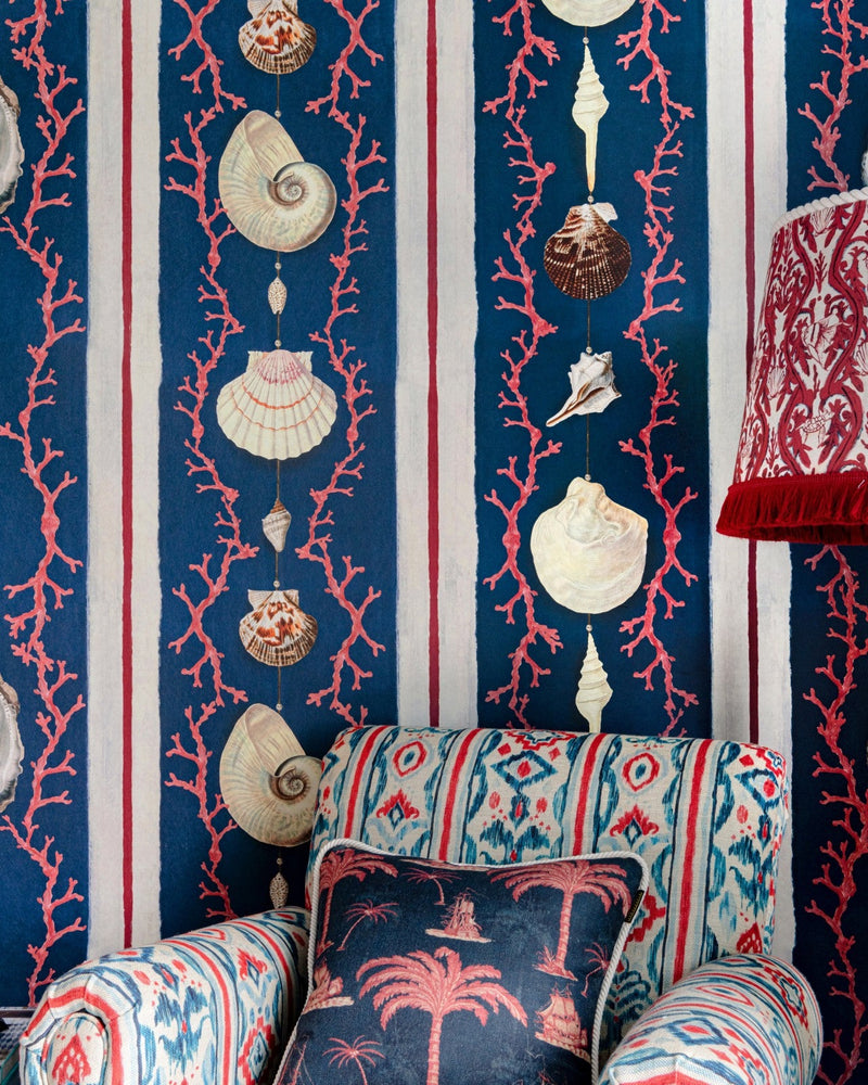 Mind The Gap - COQUILLAGE Samba Red Wallpaper - WP20573