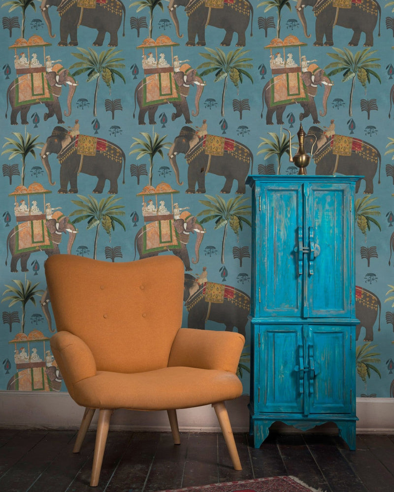 Mind The Gap - THE PROCESSION Blue Wallpaper - WP20170