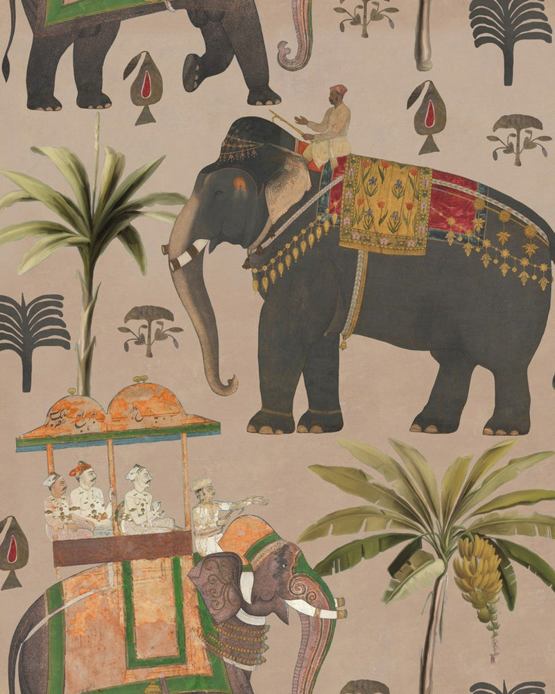 Mind The Gap - THE PROCESSION Taupe Wallpaper - WP20258