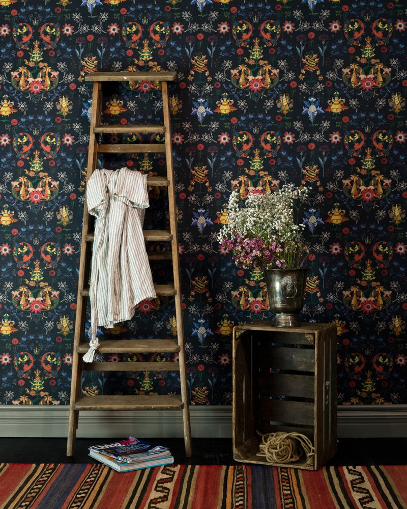 Mind The Gap - TRANSYLVANIA FOLK in Blue Wallpaper - WP20312