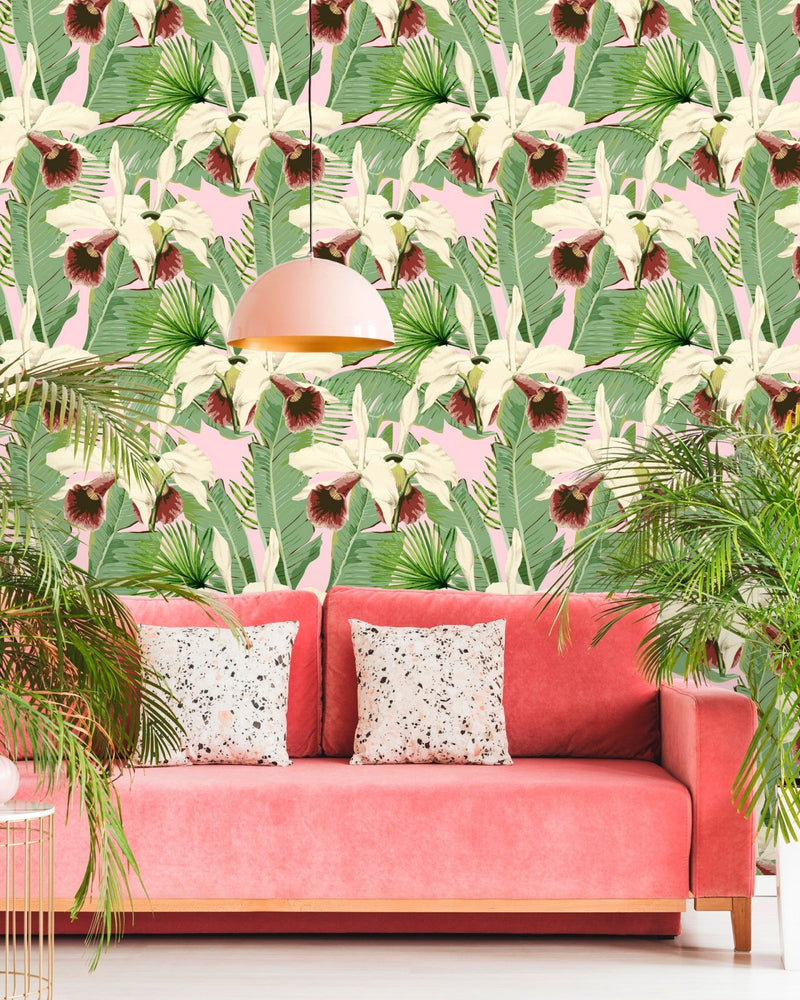 Mind The Gap - TREASURE ISLAND Pink Wallpaper - WP20365