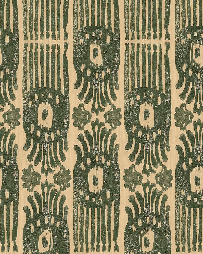 Mind The Gap - TRIBAL IKAT Myrtle Wallpaper - WP30112