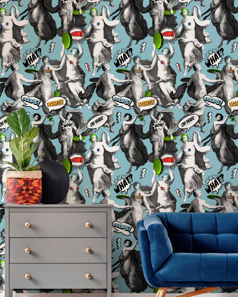 Mind The Gap - WATCH OUT! Blue Wallpaper - WP20384