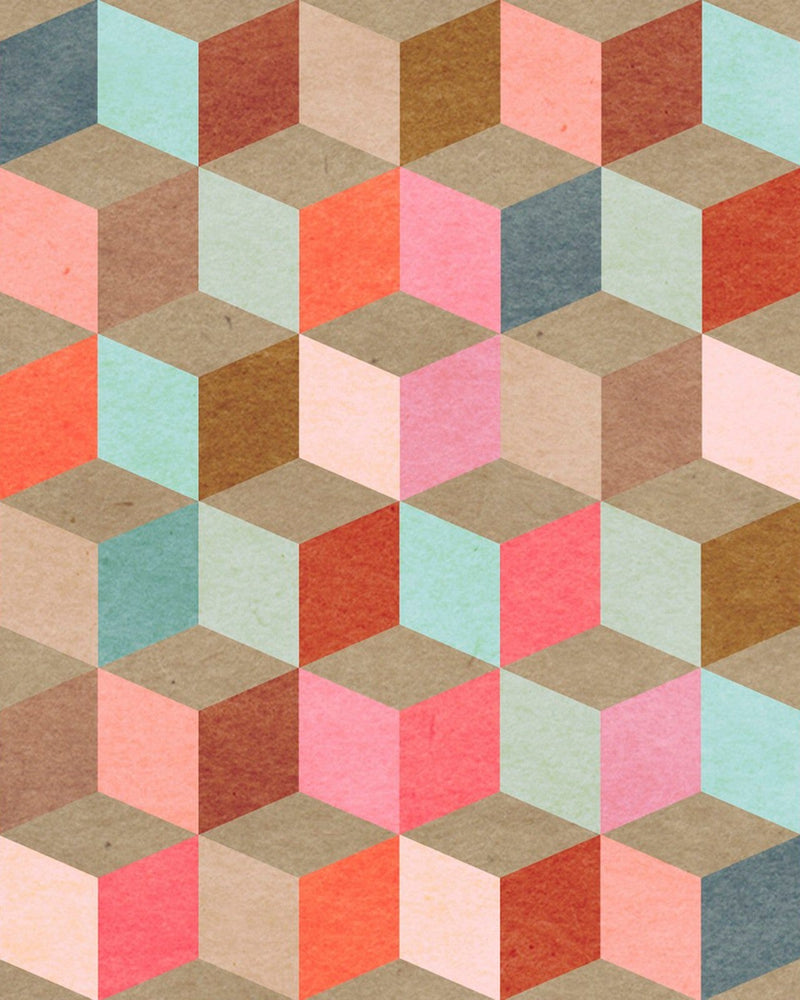 Mind The Gap - COLOURED GEOMETRY  Premium Wallpaper - WP20004