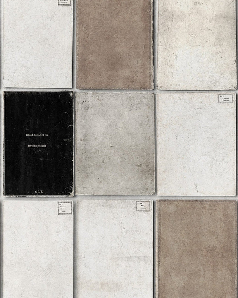 Mind The Gap - BOOK COVERS Neutral Premium Wallpaper - WP20094