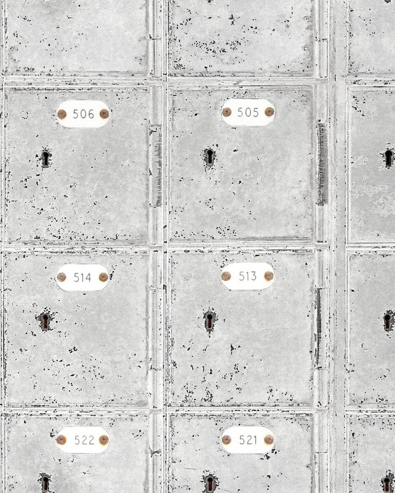 Mind The Gap - LOCKER ROOM White Premium Wallpaper - WP20107